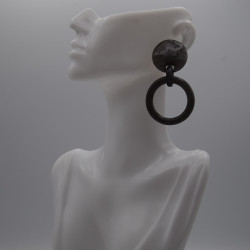 Boucle  ronde grise