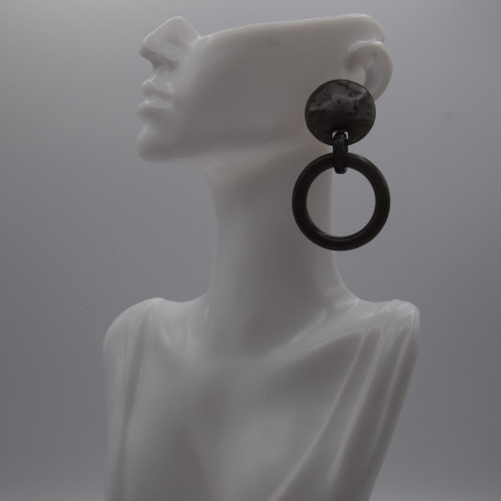 Boucle  ronde grise