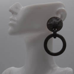Boucle  ronde grise