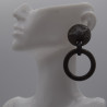 Boucle  ronde grise