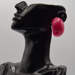 Boucle bague rose
