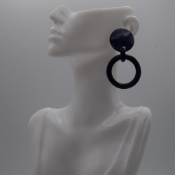 Boucle ronde bleu