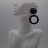 Boucle ronde bleu