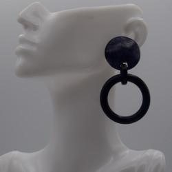 Boucle ronde bleu
