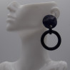 Boucle ronde bleu