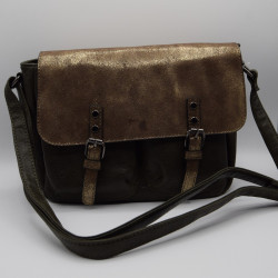 Sac Linda kaki/ brillant souple