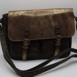 Sac Linda kaki/ brillant souple