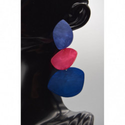 Boucle Fuschia / bleu