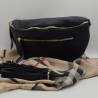 Sac Banane Cuir Bleu Marine