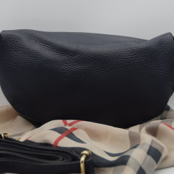 Sac Banane Cuir Bleu Marine