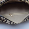 Sac Banane Zébré Croute De Cuir