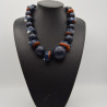 Collier Boules Bleu