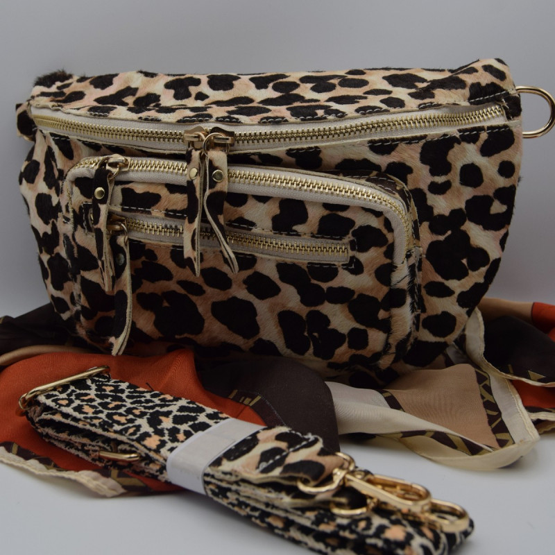 Sac Banane Patte De Chat Croute De Cuir Sac Banane Patte De Chat Croute De Cuir