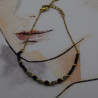 Bracelet ACier Inoxydable Noir/ Gris