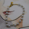 Bracelet Acier inoxydable Perles blanche