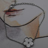 Bracelet Acier inoxydable fleur Nacré