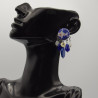 Boucle Fleur Bleu IKITA
