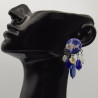 Boucle Fleur Bleu IKITA